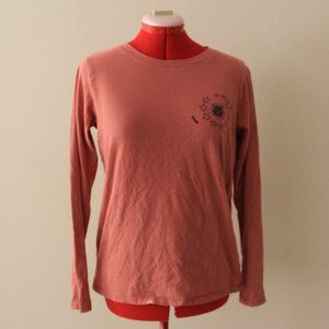 a rustic pink Rumors long sleeve. size medium.